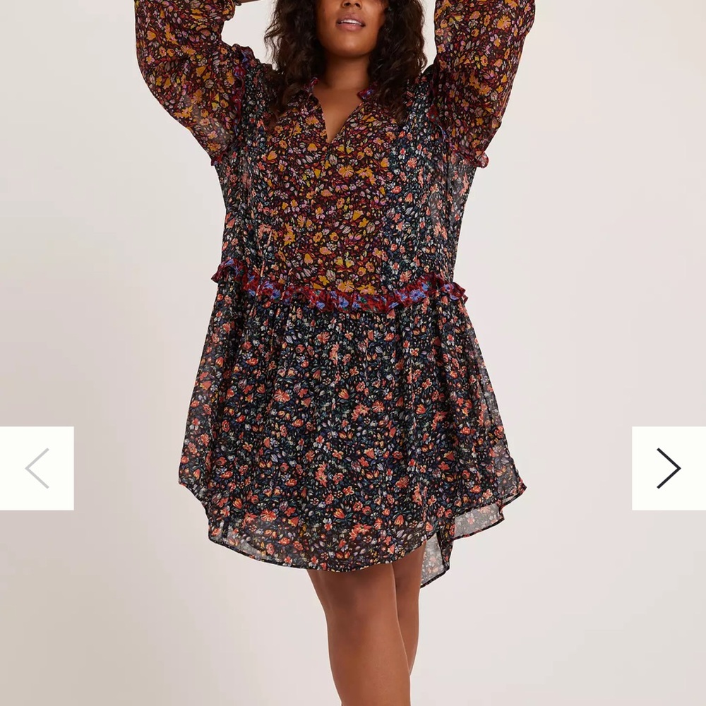 Anthropologie Helene Floral Dress